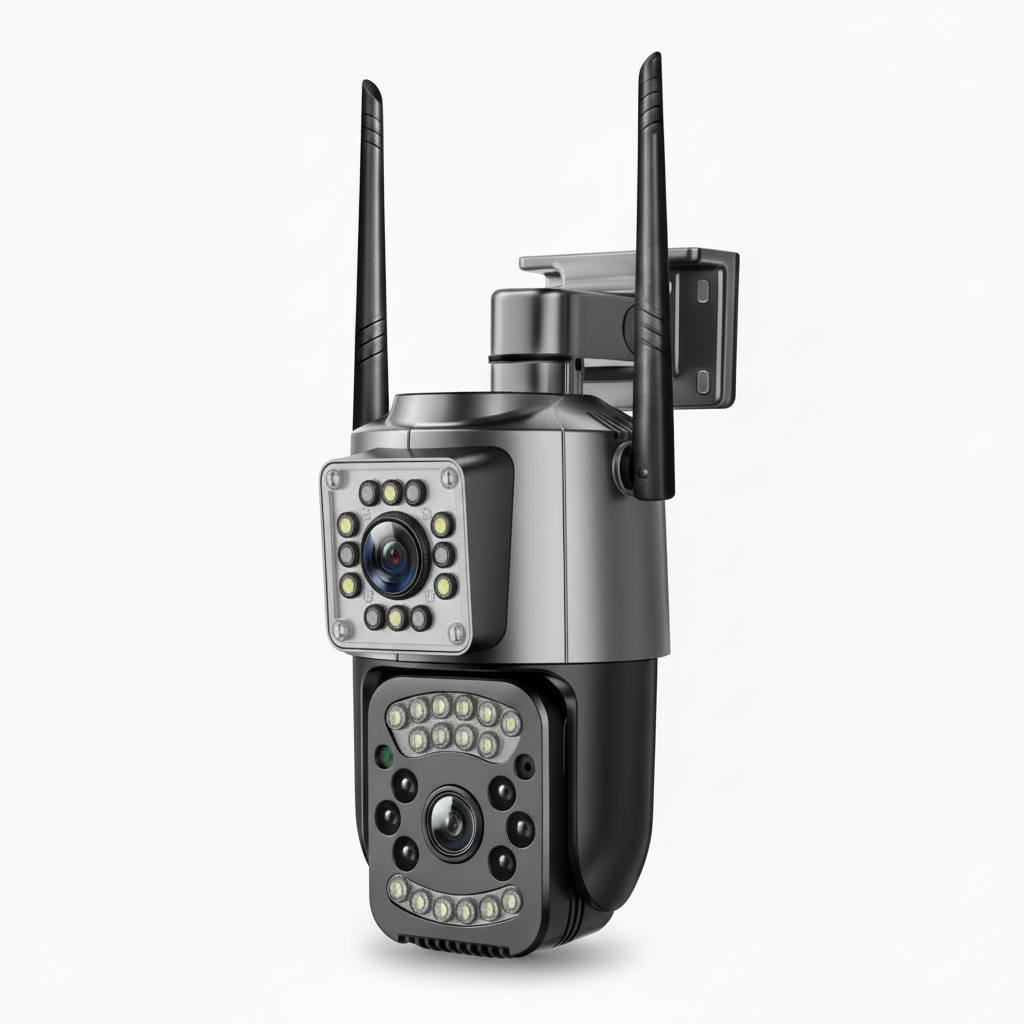 Cámara de Vigilancia 4MP Ultra HD Exterior - Doble Iluminación Nocturna y Audio Bidireccional Pro 2026 - Conecta Chava Shop