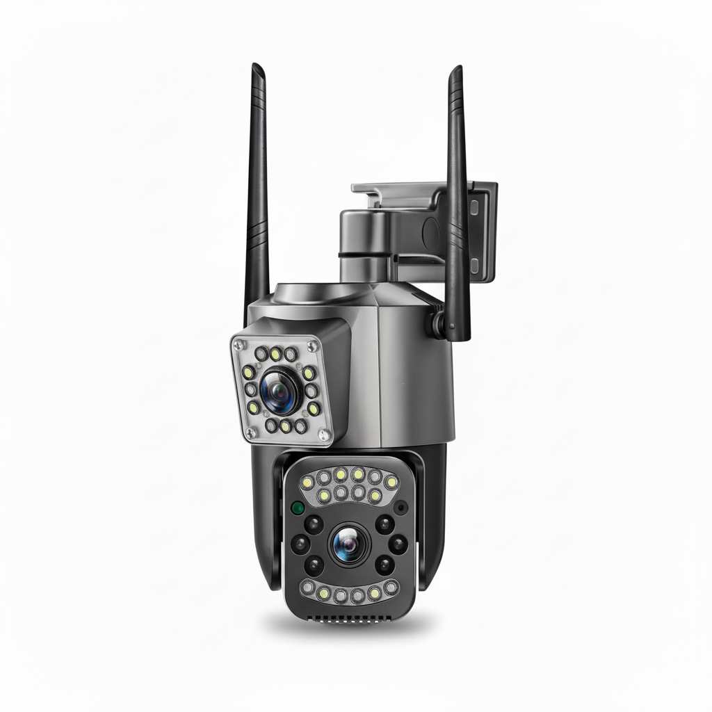 Cámara de Vigilancia 4MP Ultra HD Exterior - Doble Iluminación Nocturna y Audio Bidireccional Pro 2026 - Conecta Chava Shop