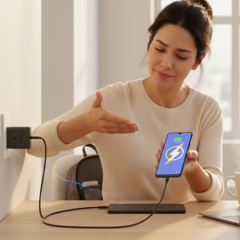 Cargador USB-C de 45W para Carga Rápida - Adaptador de Corriente Inteligente para Android, Tecnología de Entrega de Energía Pro 2026 - Conecta Chava Shop
