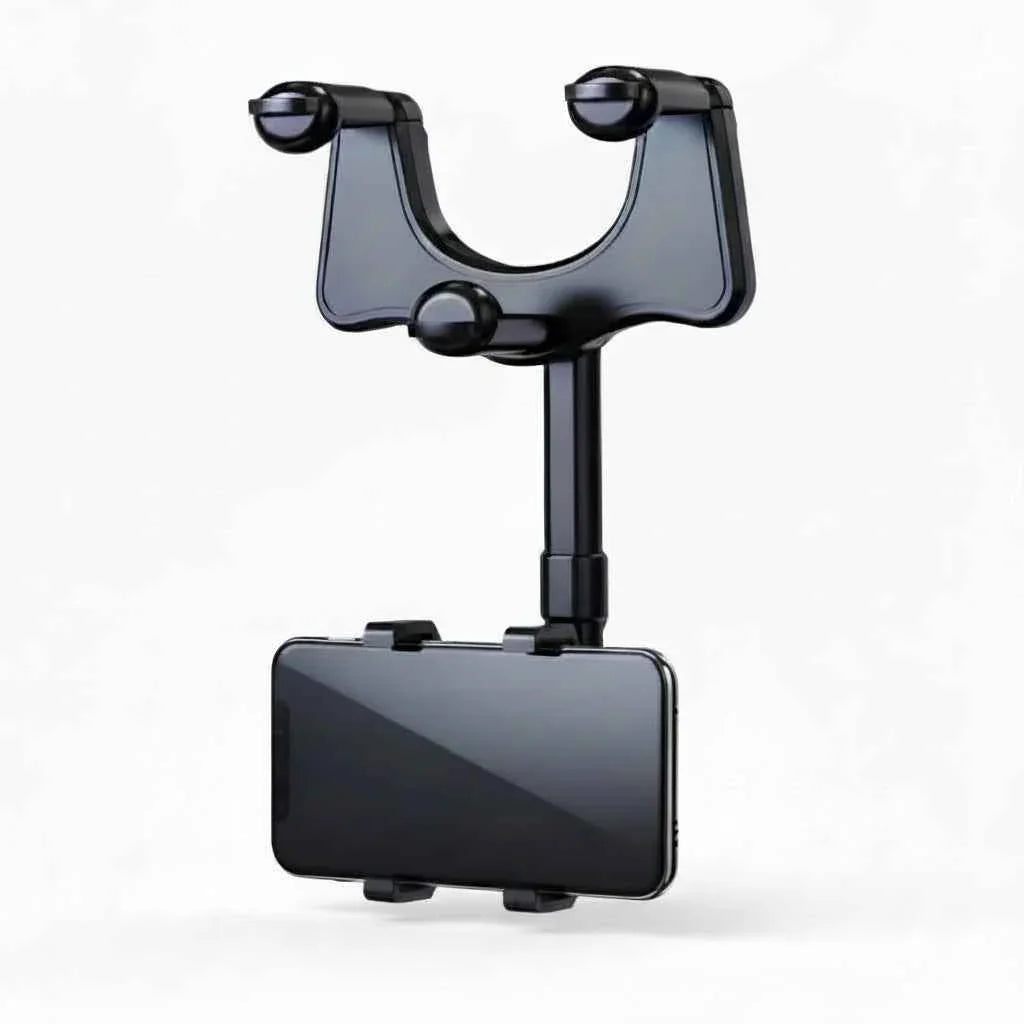 Soporte de Celular para Auto con Ajuste al Retrovisor - Sujeción de Seguridad con Rotación 360° y Brazo Extensible Pro 2026 - Conecta Chava Shop