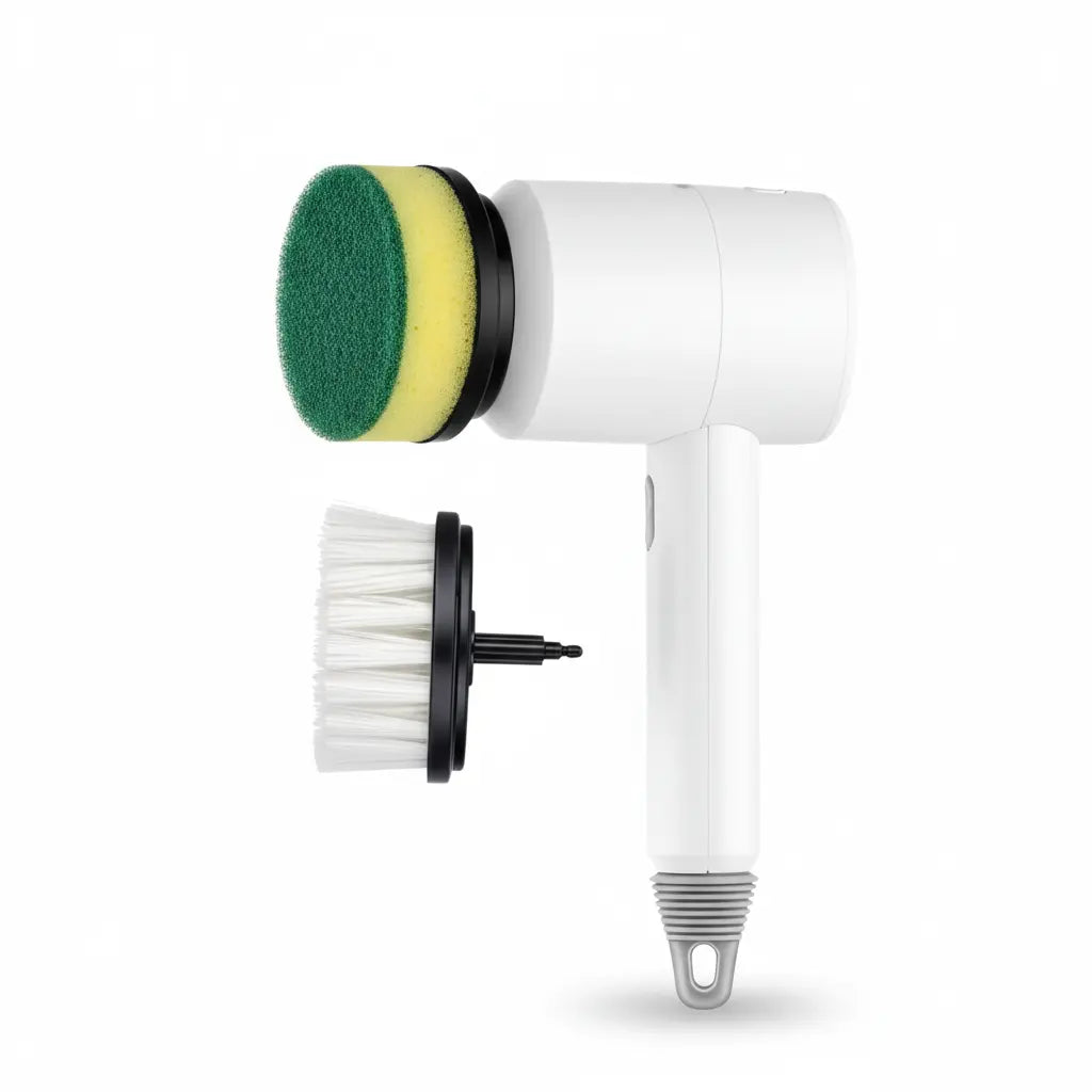 Cepillo de Limpieza Eléctrico Inalámbrico 5 en 1 - Lavador Recargable para Cocina y Baño con 5 Cabezales Intercambiables Pro 2026 - Conecta Chava Shop