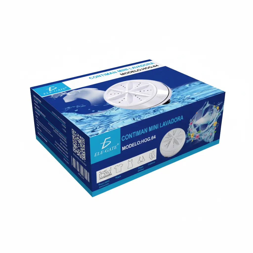 Mini Lavadora Portátil Ultrasónica con USB - Lavadora Compacta para Ropa Interior y Prendas Delicadas Pro 2026 - Conecta Chava Shop