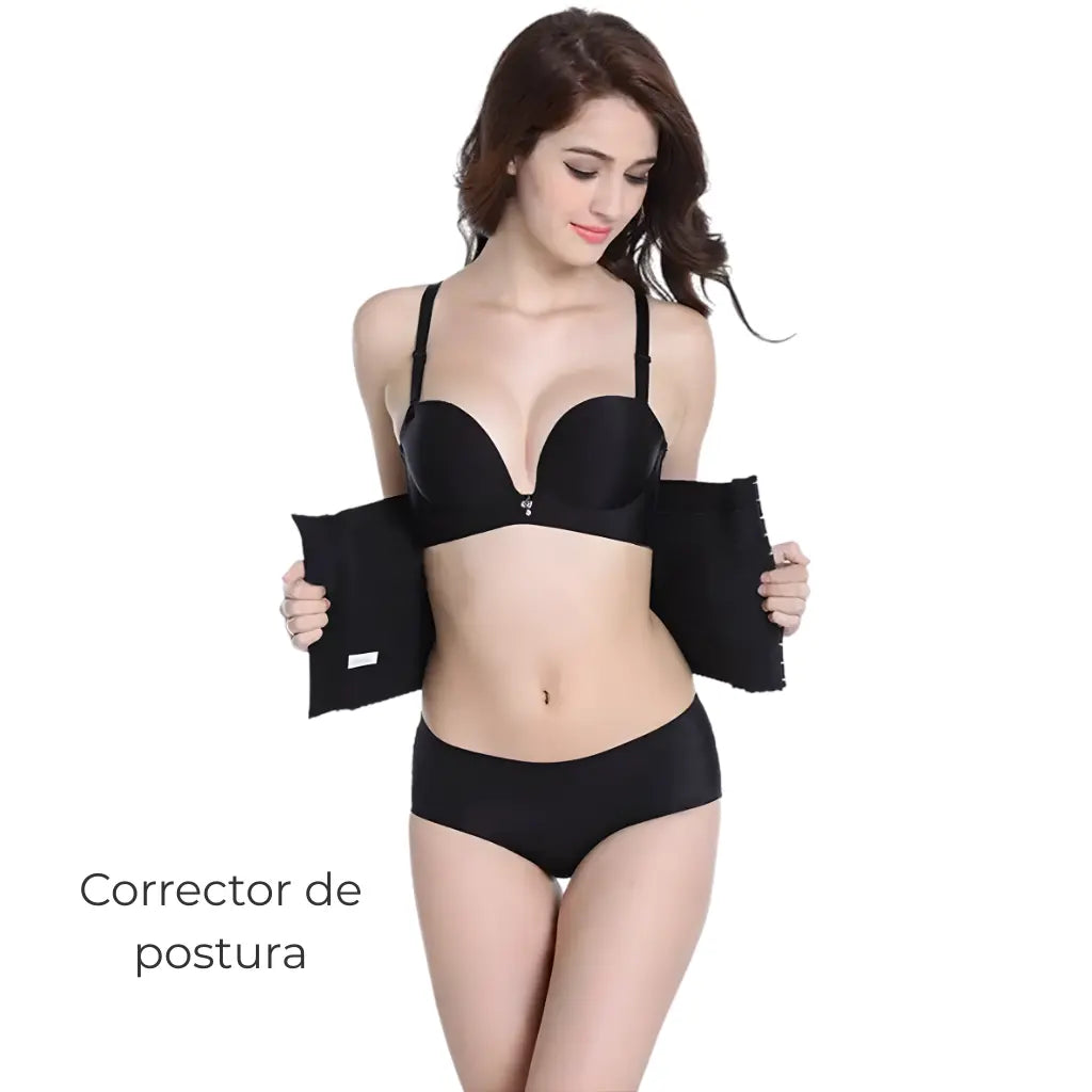 Faja Moldeadora de 6 Hileras Pro - Soporte Lumbar de Alta Compresión, Diseño Ultra Discreto para Uso Diario, Estilizadora Premium - Conecta Chava Shop