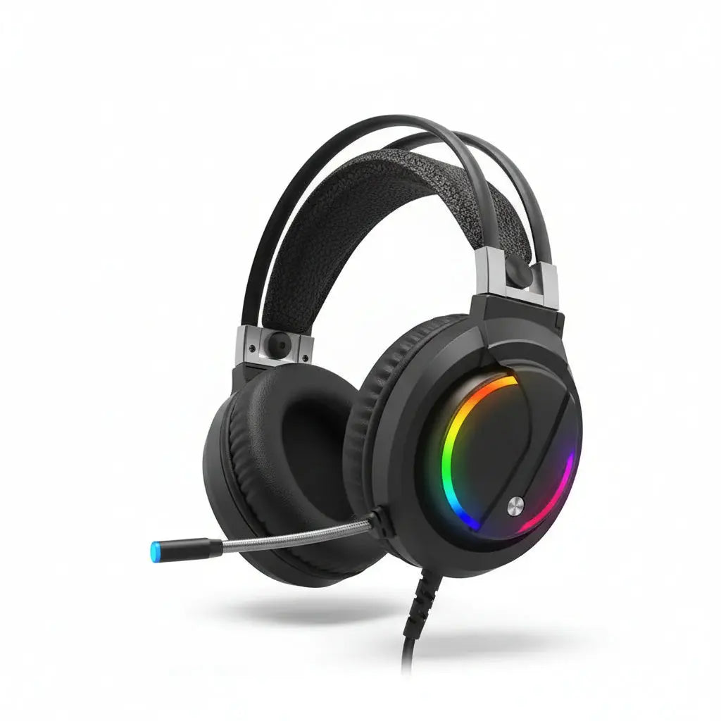 Audífonos Gamer Pro RGB con Sonido Envolvente - Auriculares RGB con Micrófono Retráctil y Diadema Ergonómica Pro 2026 - Conecta Chava Shop