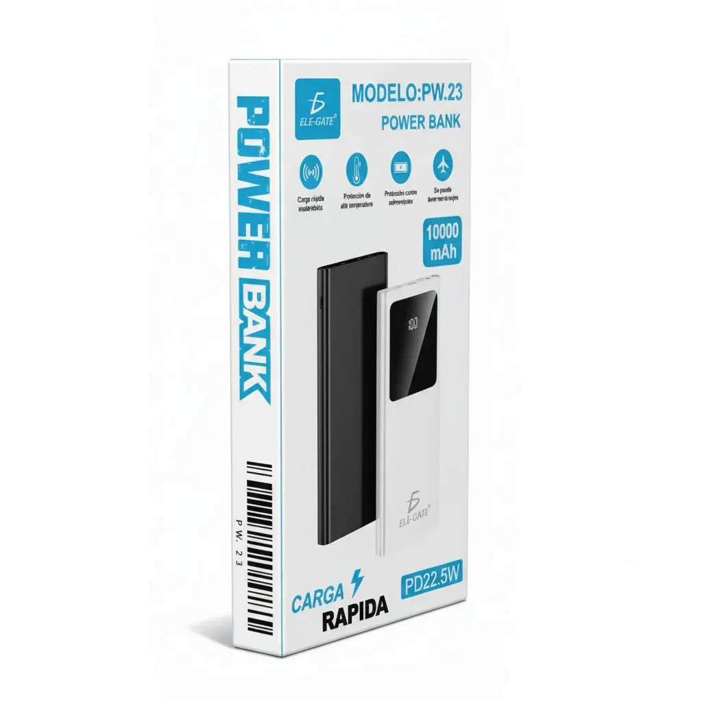 Power Bank 10000mAh con Carga Inalámbrica de Alta Velocidad - Batería Portátil Compacta para Smartphone, Tecnología de Carga Pro 2026 - Conecta Chava Shop
