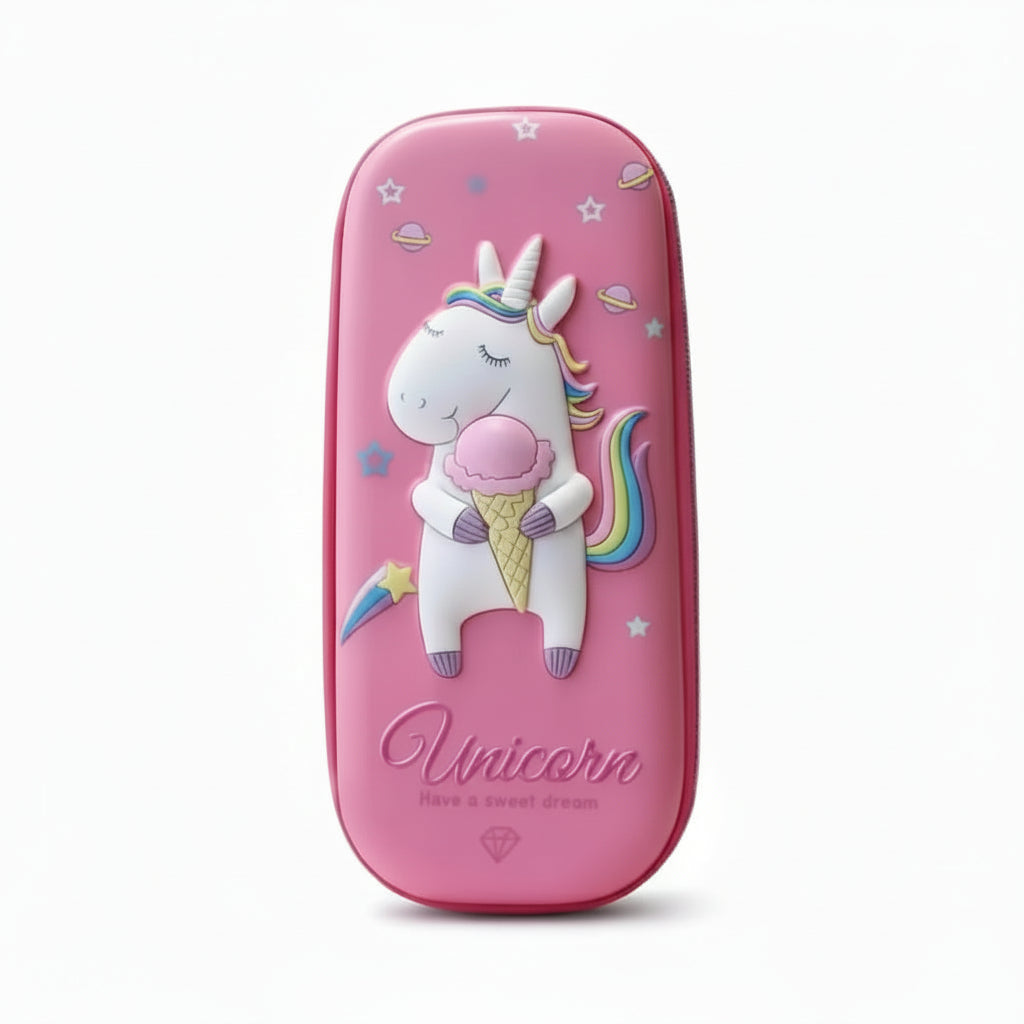Estuche Escolar Unicornio 3D de Gran Capacidad - Organizador de Papelería Resistente y Multicompartimento Pro 2026 - Conecta Chava Shop