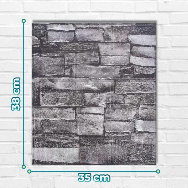 Paquete 10 Paneles de Pared 3D de Espuma XPE Autoadhesivos Tipo Ladrillo Gris Mosaico 35×38.5 cm Pro 2026 - Conecta Chava Shop
