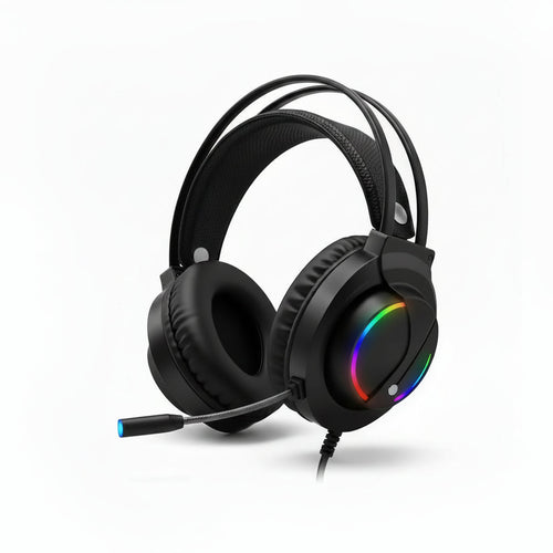 Audífonos Gamer Pro RGB con Sonido Envolvente - Auriculares RGB con Micrófono Retráctil y Diadema Ergonómica Pro 2026 - Conecta Chava Shop