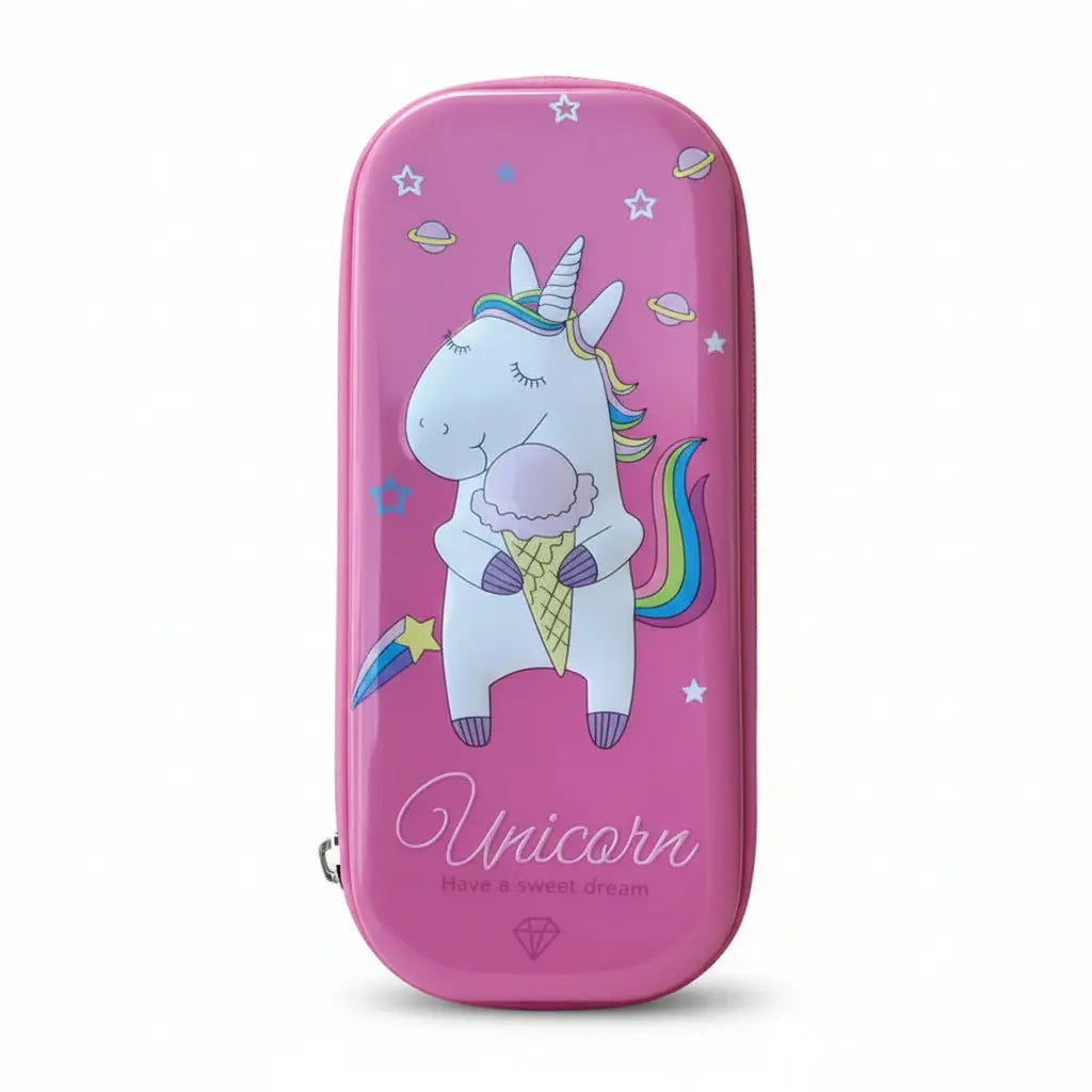 Estuche Escolar Unicornio 3D de Gran Capacidad - Organizador de Papelería Resistente y Multicompartimento Pro 2026 - Conecta Chava Shop