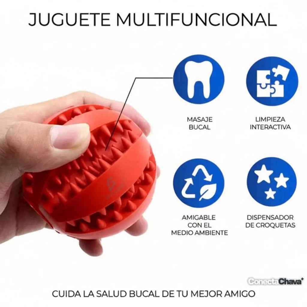 Juguete Comedero para Mascotas con Compartimento para Snacks - Dispensador de Comida Lenta y Rompecabezas Interactivo Pro 2026 - Conecta Chava Shop
