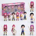 Set de 6 Figuras Kpop Huntrix Cazadores de Demonios - Miniaturas de Acción con Base para Exhibición, Calidad de Detalle Premium 2026 - Conecta Chava Shop