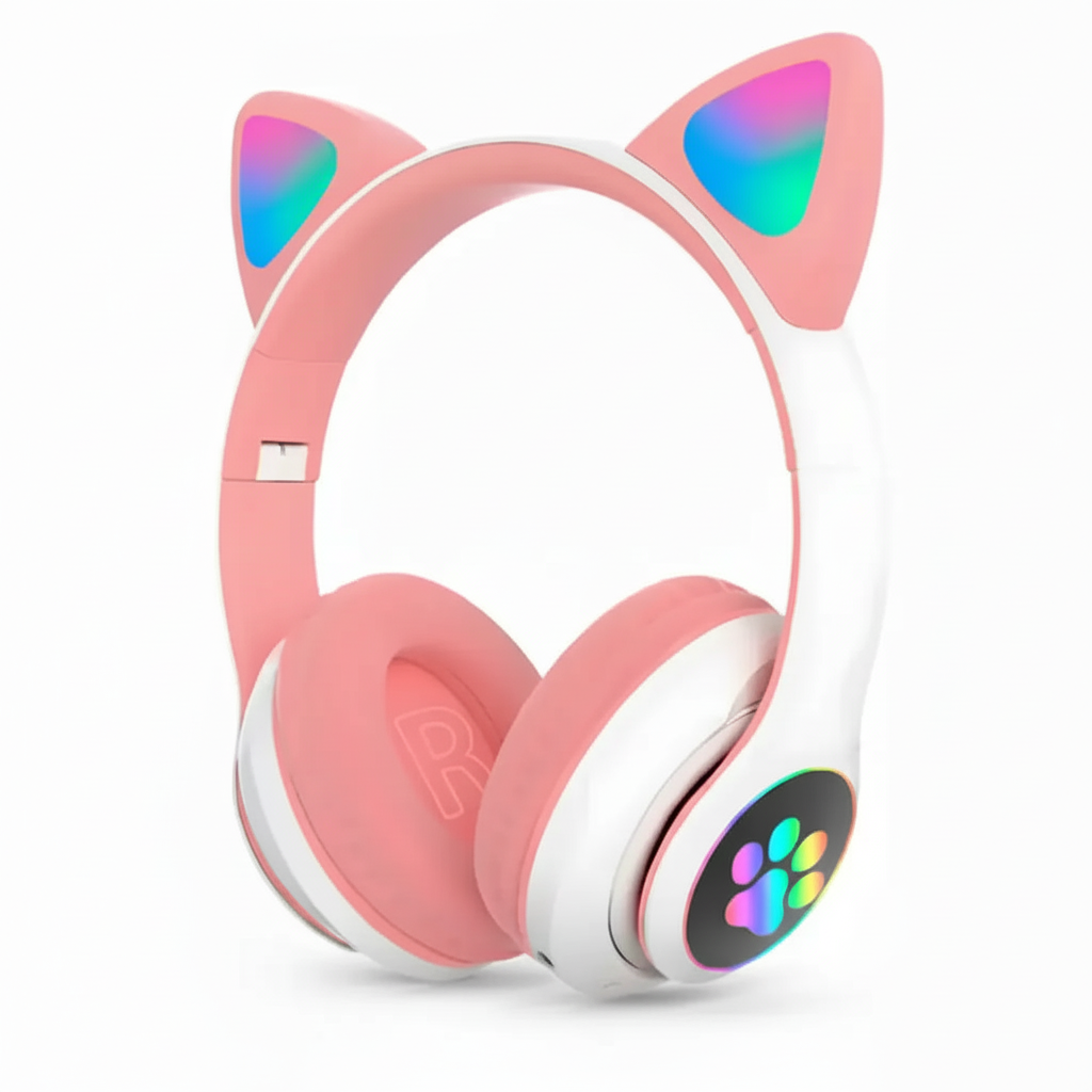 Audífonos Gamer RGB Estilo Gato con Micrófono Pro - Auriculares con Audio Envolvente y Cancelación de Ruido, Calidad 2026 - Conecta Chava Shop