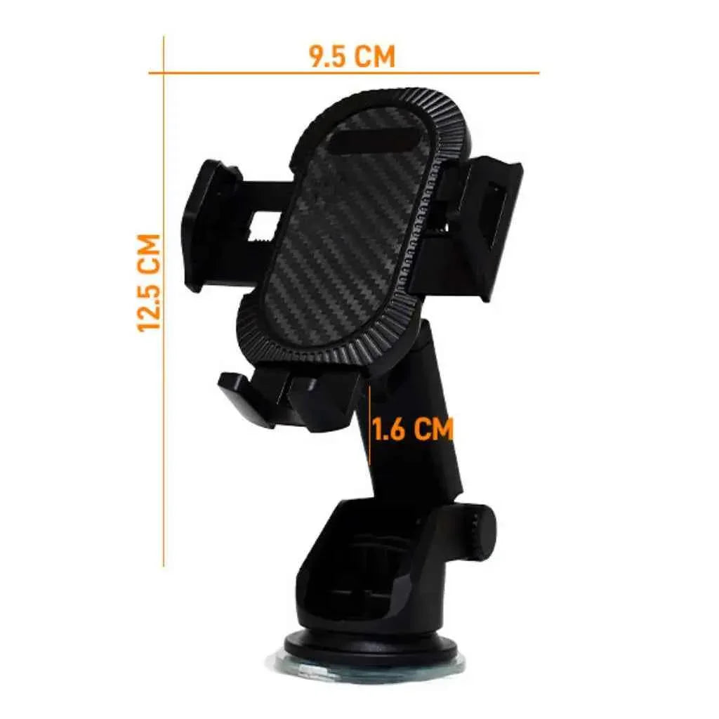 Soporte Celular para Auto con Ventosa de Succión Fuerte - Brazo Extensible Ajustable y Rotación 360° para Tablero y Parabrisas Pro 2026 - Conecta Chava Shop