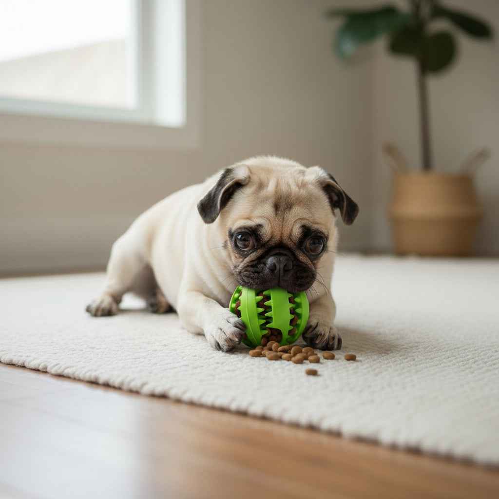 Juguete Comedero para Mascotas con Compartimento para Snacks - Dispensador de Comida Lenta y Rompecabezas Interactivo Pro 2026 - Conecta Chava Shop
