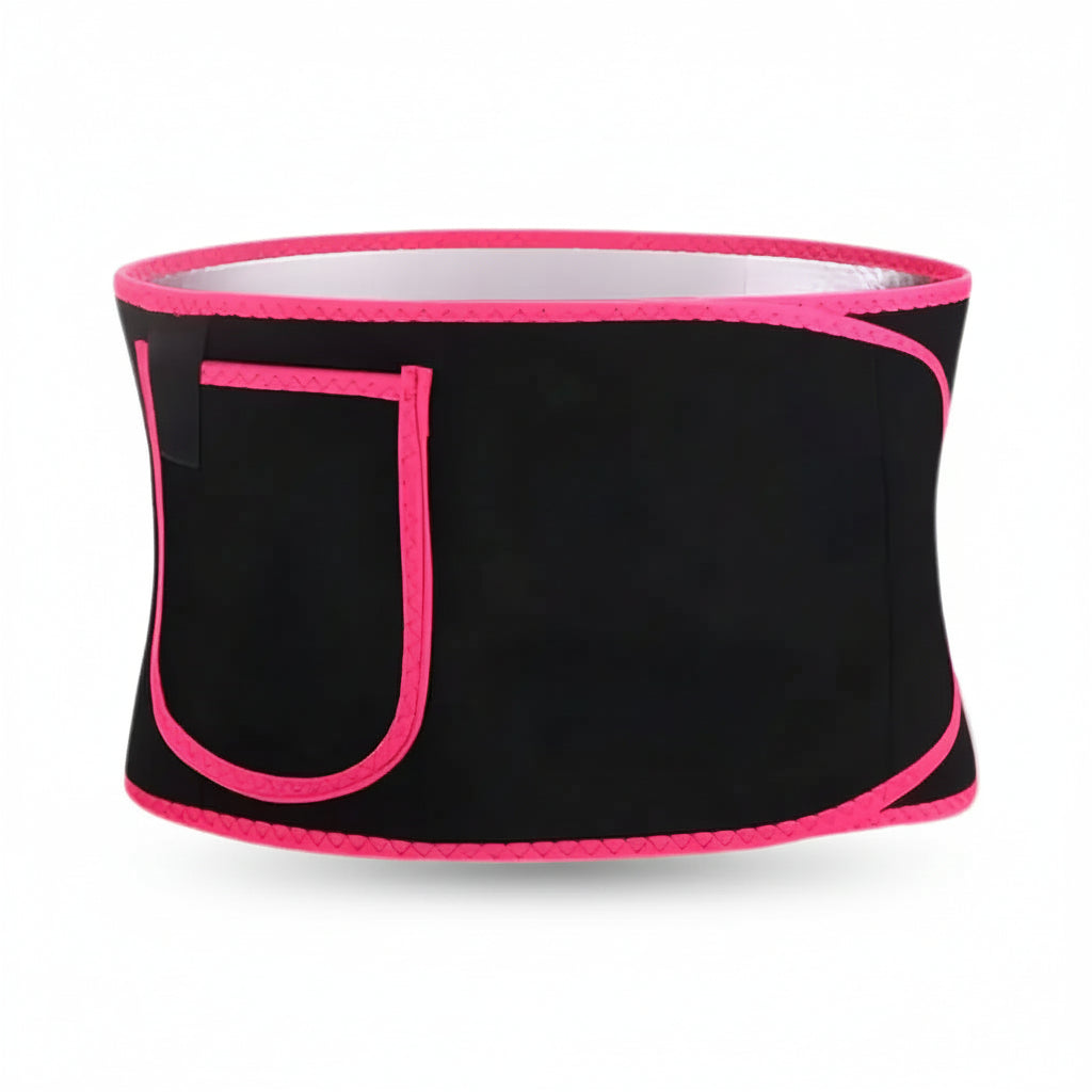 Faja Deportiva Neopreno Sauna con Velcro Ajustable – Cinturilla para Calor Localizado y Soporte Durante el Entrenamiento - Conecta Chava Shop