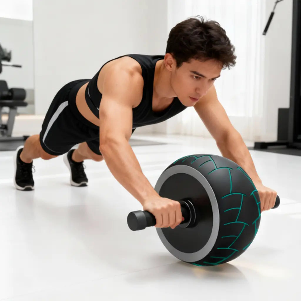 Rueda Abdominal Profesional de Alta Estabilidad - Rodillo para Core con Rodamientos Silenciosos Pro 2026 - Conecta Chava Shop