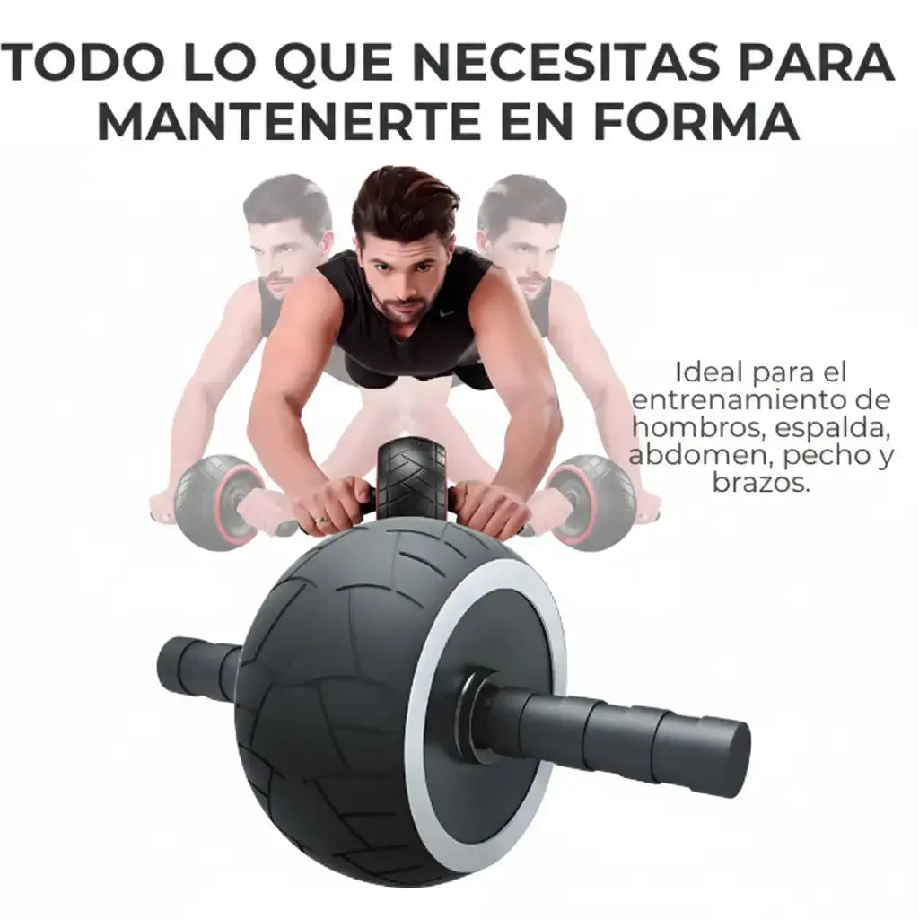 Rueda Abdominal Profesional de Alta Estabilidad - Rodillo para Core con Rodamientos Silenciosos Pro 2026 - Conecta Chava Shop