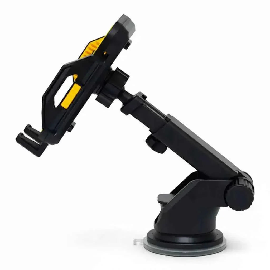 Soporte de Celular para Auto con Ventosa de Succión Fuerte - Brazo Extensible en Material ABS y Silicona con Rotación 360° Pro 2026 - Conecta Chava Shop