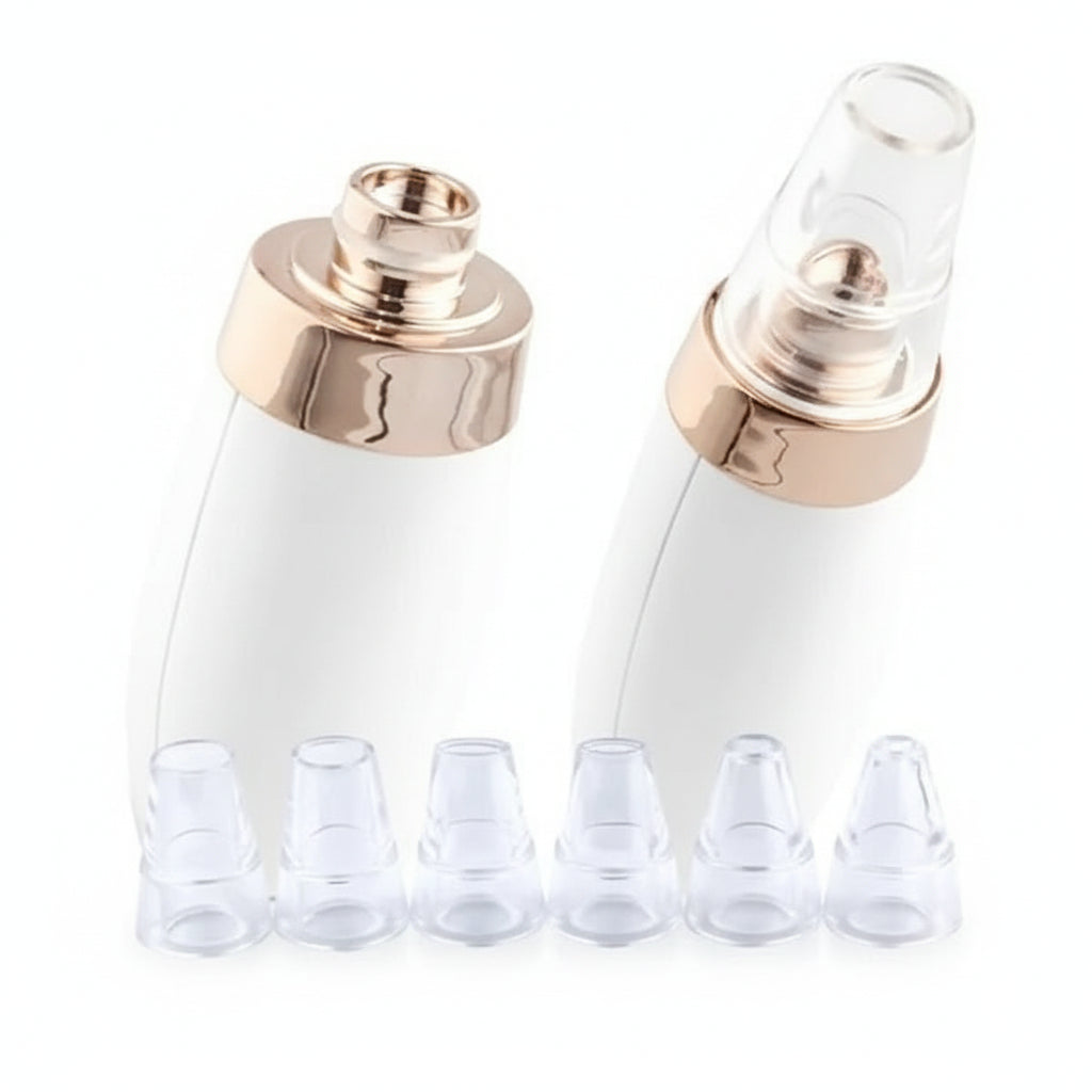 Limpiador Facial de Poros Eléctrico con 6 Cabezales - Suctor de Puntos Negros con Succión Ajustable Pro y Carga USB 2026 - Conecta Chava Shop