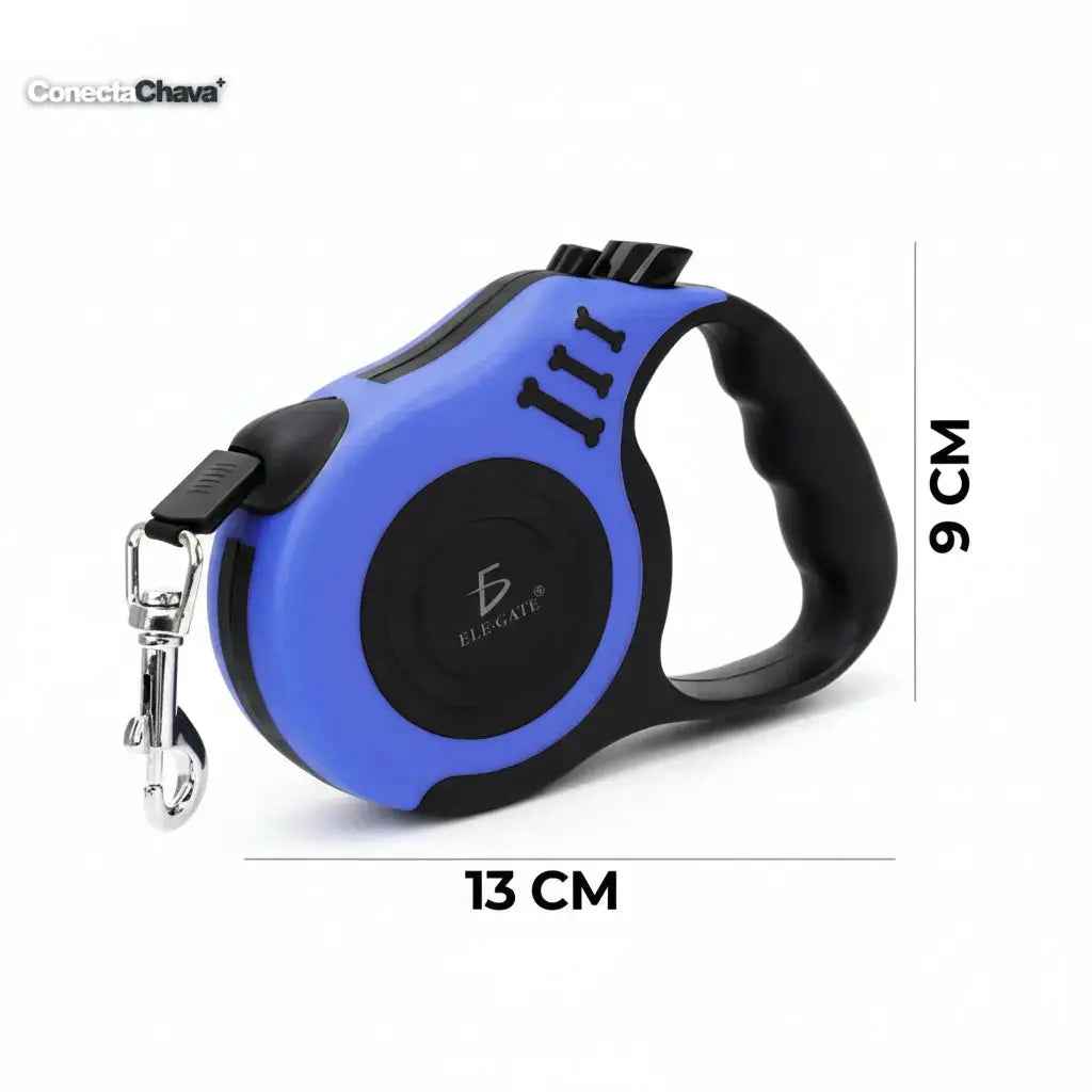 Correa Retráctil Para Perro de 5 Metros con Bloqueo de Seguridad - Extensible Ajustable de Alta Resistencia para Paseo Pro 2026 - Conecta Chava Shop