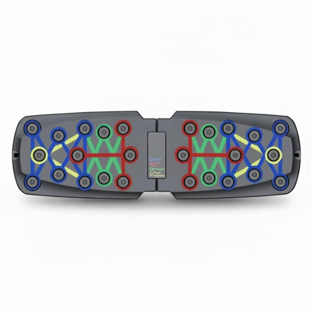 Tabla Push Up 10 en 1 Plegable para Entrenamiento Muscular - Sistema de Lagartijas con Guía de Colores para Pecho, Espalda y Brazos Pro 2026 - Conecta Chava Shop