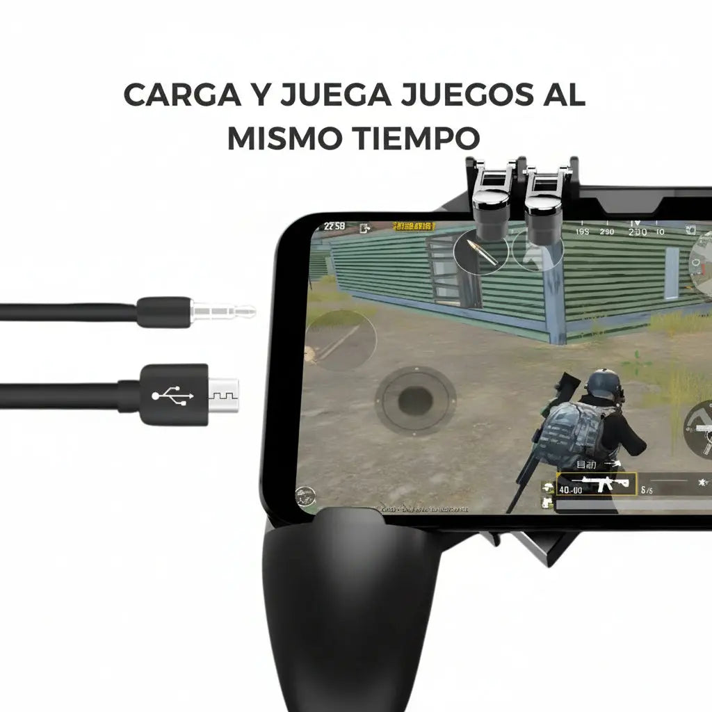 Gamepad AK66 Pro para Celular - Controlador de 6 Dedos con 4 Gatillos Mecánicos de Respuesta Instantánea 2026 - Conecta Chava Shop