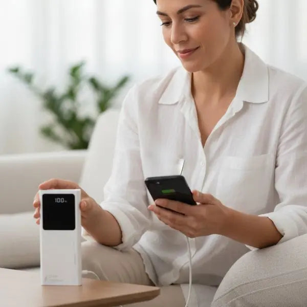 Power Bank 10000mAh con Carga Inalámbrica de Alta Velocidad - Batería Portátil Compacta para Smartphone, Tecnología de Carga Pro 2026 - Conecta Chava Shop