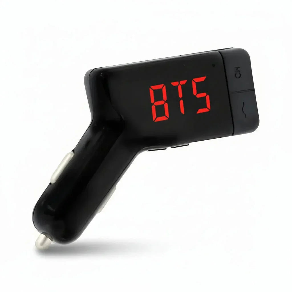 Reproductor MP3 Para Auto Transmisor Bluetooth FM - Manos Libres Inalámbrico con Doble Puerto USB y Ranura Micro SD Pro 2026 - Conecta Chava Shop