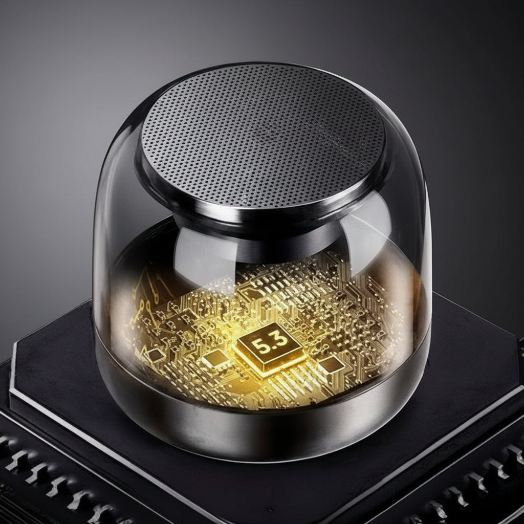Altavoz Bluetooth Portátil con Sonido 360° y Luces RGB - Bocina Compacta Recargable Pro 2026 - Conecta Chava Shop