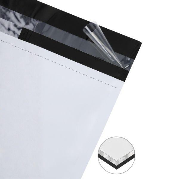 100 Bolsas PolyMailer Para Envíos 25x35 cm de Alta Resistencia - Sobres para Envíos Impermeables con Adhesivo de Seguridad Pro - Conecta Chava Shop