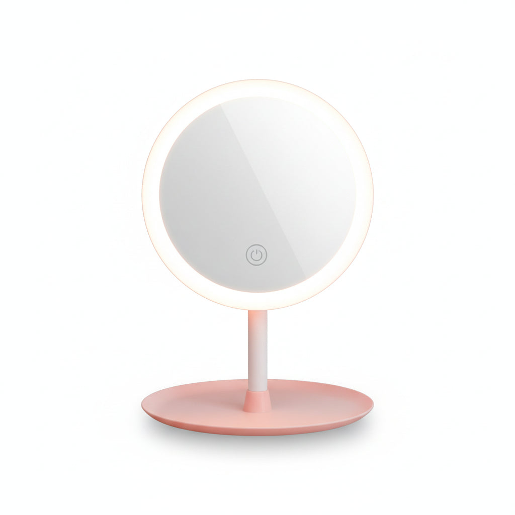 Aro de Luz LED para Maquillaje con Espejo Integrado - Lámpara Recargable con Brillo Ajustable Pro 2026 - Conecta Chava Shop