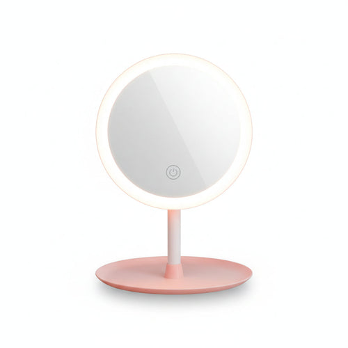 Aro de Luz LED para Maquillaje con Espejo Integrado - Lámpara Recargable con Brillo Ajustable Pro 2026 - Conecta Chava Shop