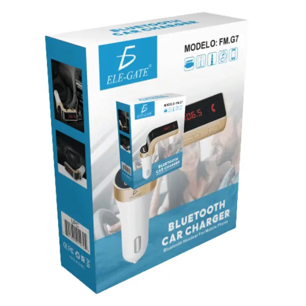 Transmisor Bluetooth para Auto con Respuesta 1 Clic - Manos Libres Inalámbrico, Reproductor MP3 USB y Micro SD, Conducción Segura Pro - Conecta Chava Shop