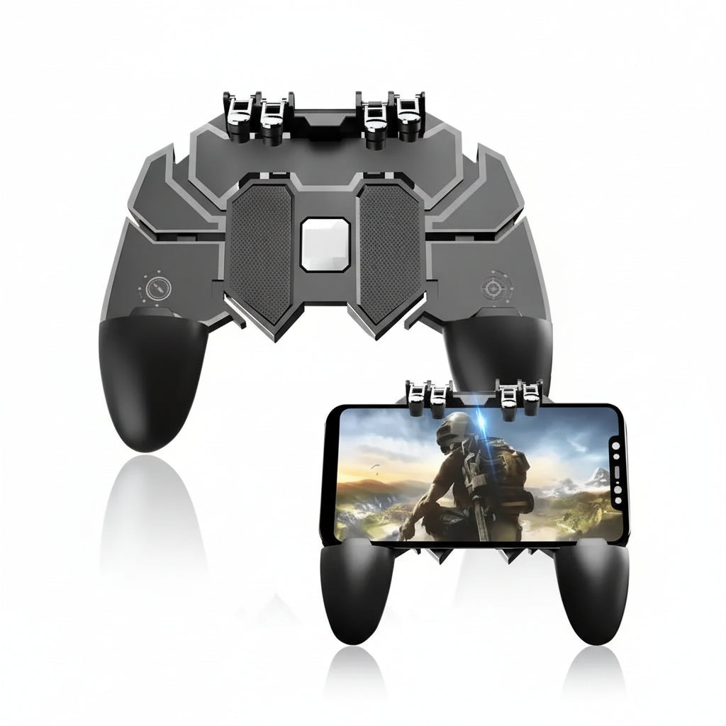 Gamepad AK66 Pro para Celular - Controlador de 6 Dedos con 4 Gatillos Mecánicos de Respuesta Instantánea 2026 - Conecta Chava Shop