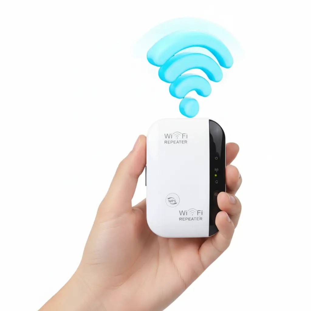 Repetidor WiFi de Largo Alcance 300Mbps - Amplificador de Señal con Puerto Ethernet y Extensor de Red Pro 2026 - Conecta Chava Shop