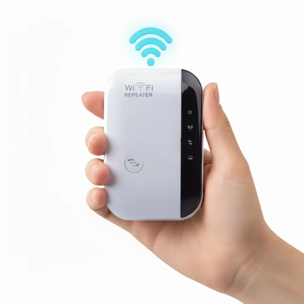 Repetidor WiFi de Largo Alcance 300Mbps - Amplificador de Señal con Puerto Ethernet y Extensor de Red Pro 2026 - Conecta Chava Shop