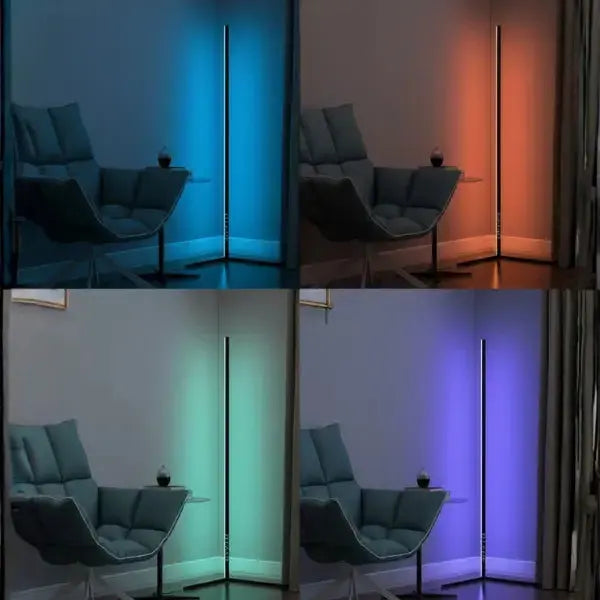 Lámpara de Esquina RGB Gamer de 156 cm - Iluminación Ambiental de Pared con Control de Brillo Pro 2026 - Conecta Chava Shop