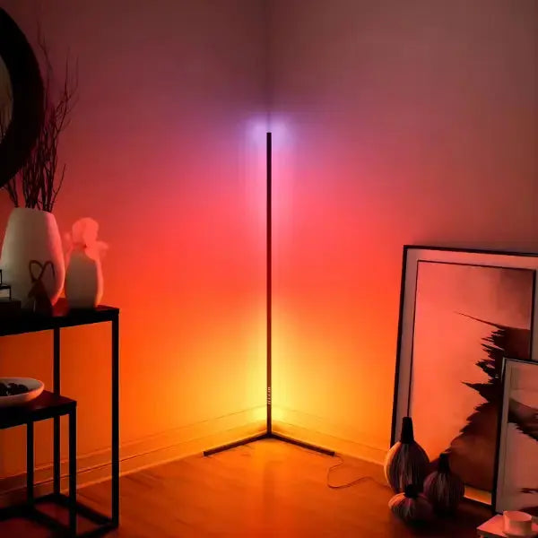 Lámpara de Esquina RGB Gamer de 156 cm - Iluminación Ambiental de Pared con Control de Brillo Pro 2026 - Conecta Chava Shop