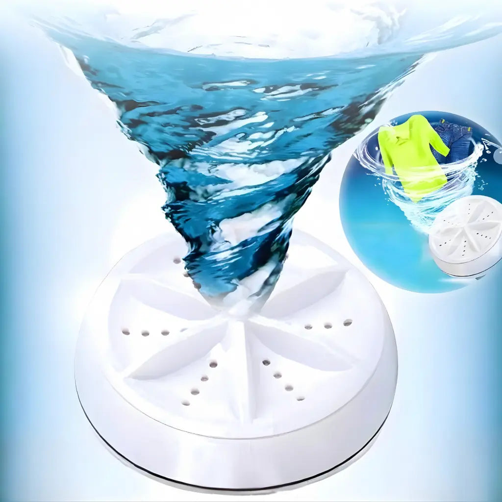 Mini Lavadora Portátil Ultrasónica con USB - Lavadora Compacta para Ropa Interior y Prendas Delicadas Pro 2026 - Conecta Chava Shop
