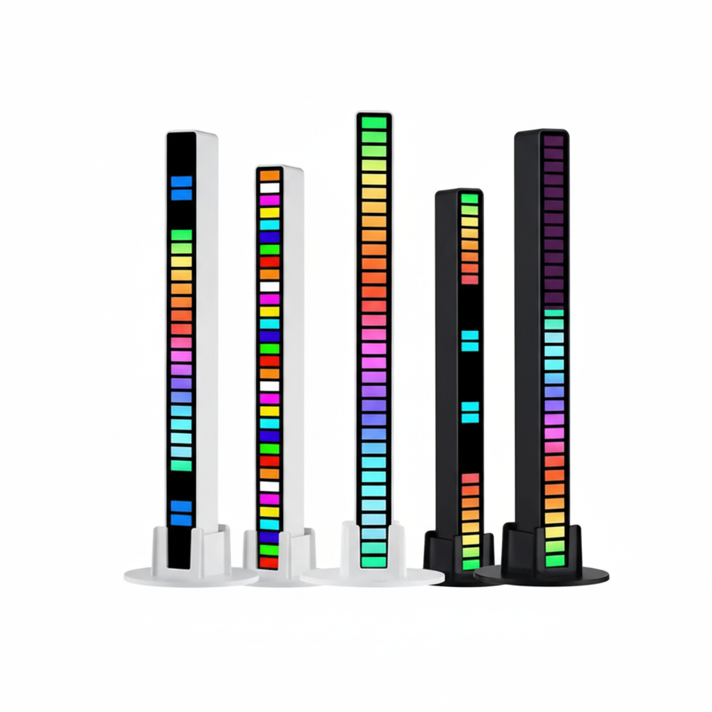 Barra de Luz LED RGB Reactiva al Sonido con 32 LEDs - Visualizador rítmico con Control por App y USB, Iluminación Gamer Pro 2026 - Conecta Chava Shop