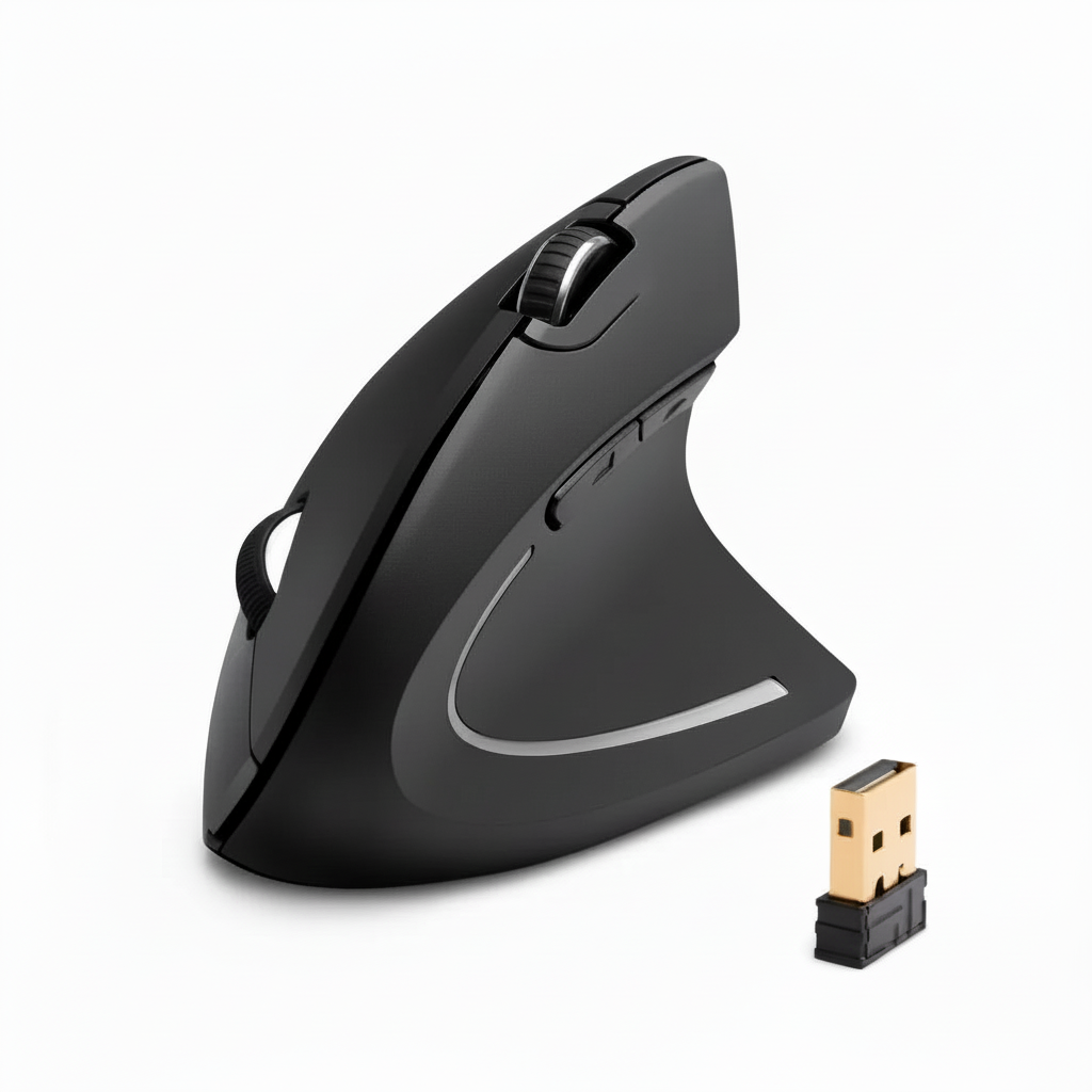 Mouse Ergonómico Inalámbrico de Alta Precisión - Diseño Vertical para Aliviar Tensión Pro 2026 - Conecta Chava Shop