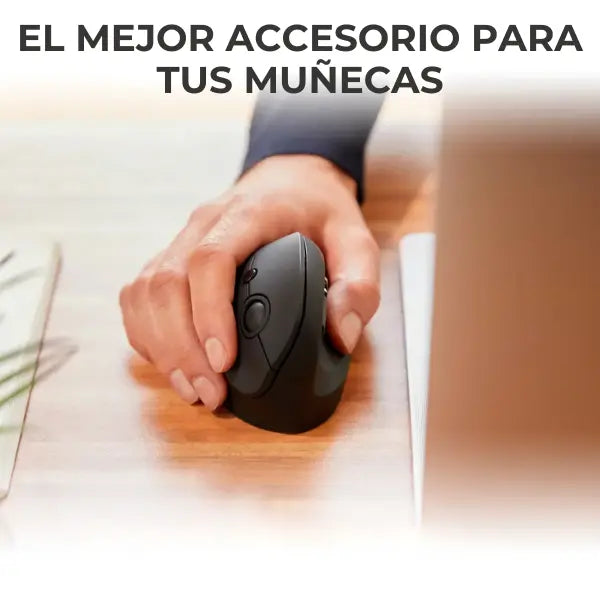 Mouse Ergonómico Inalámbrico de Alta Precisión - Diseño Vertical para Aliviar Tensión Pro 2026 - Conecta Chava Shop