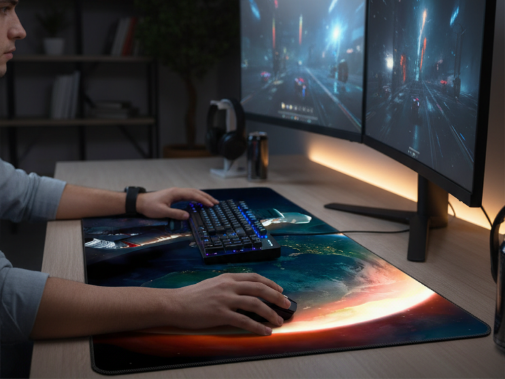 Mousepad Gamer XL Antideslizante 80x30 cm - Tapete Extendido para Mouse y Teclado Pro 2026 - Conecta Chava Shop