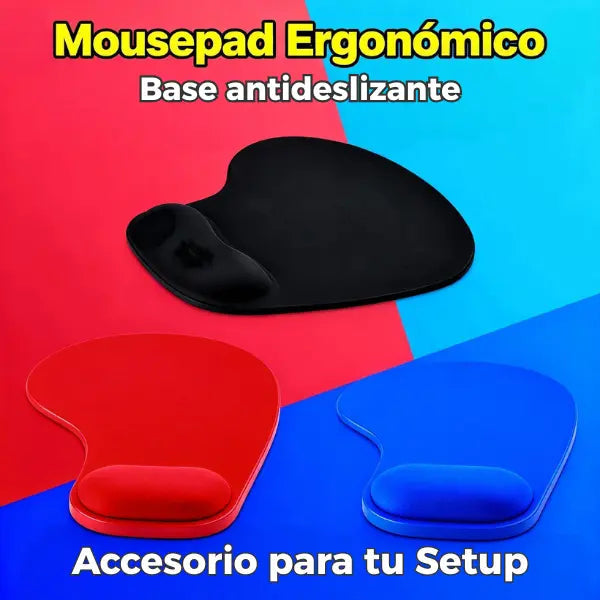 Mousepad Ergonómico con Soporte de Gel para Muñeca - Alfombrilla Antideslizante para Aliviar Tensión Pro 2026 - Conecta Chava Shop