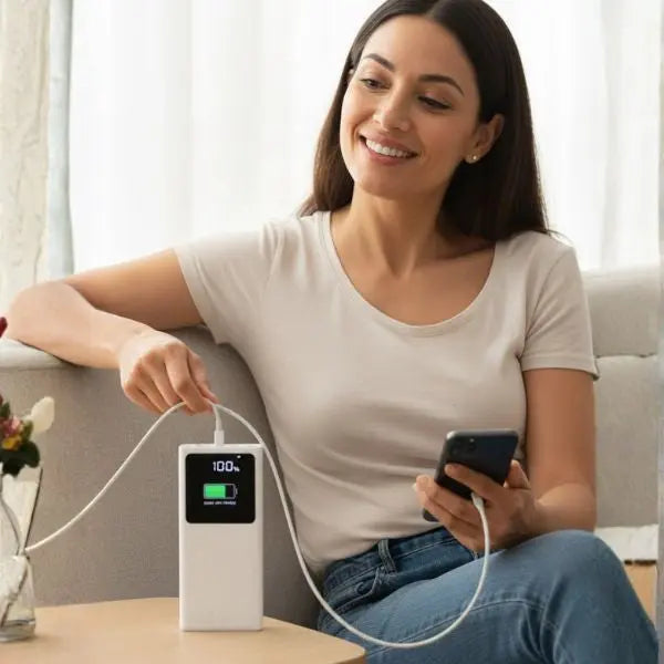 Power Bank 10000mAh con Carga Inalámbrica de Alta Velocidad - Batería Portátil Compacta para Smartphone, Tecnología de Carga Pro 2026 - Conecta Chava Shop