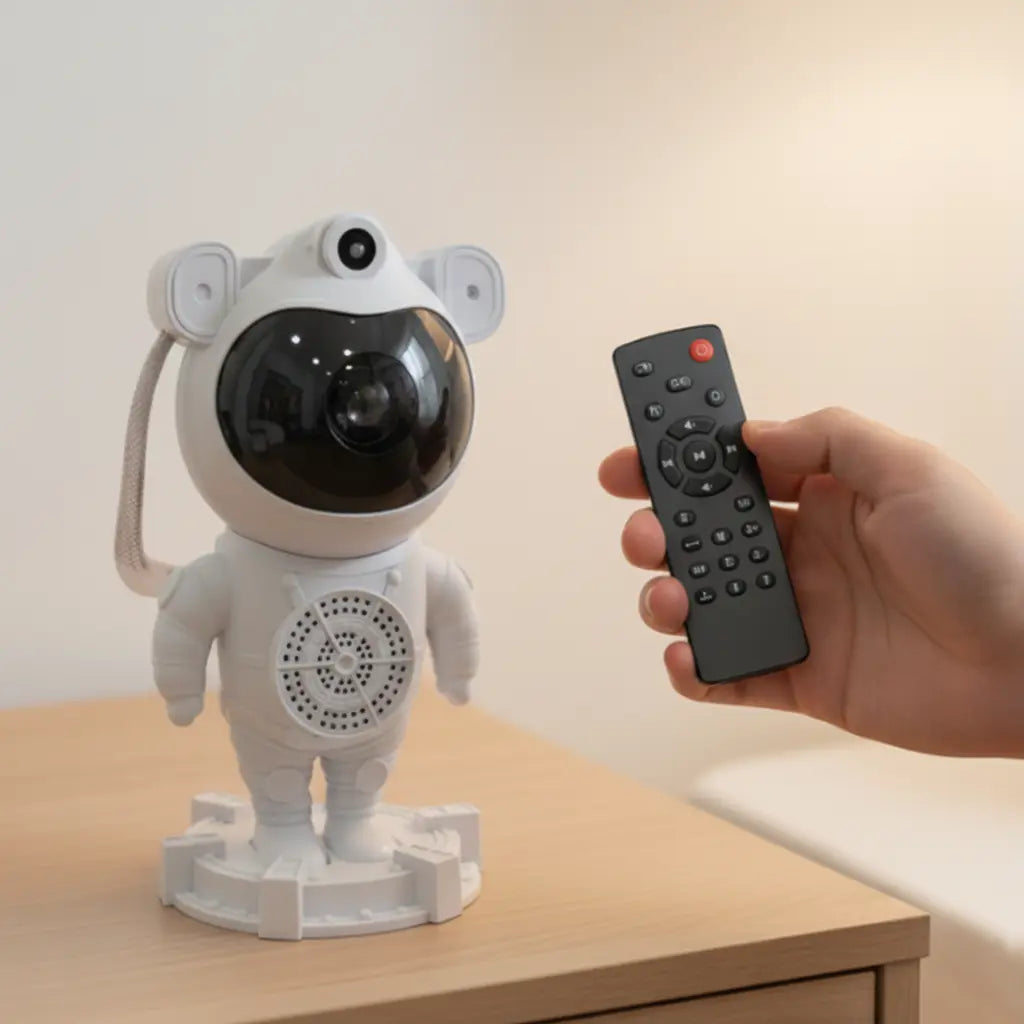 Proyector Estelar Galaxia Astronauta con Parlante Bluetooth - Luces Multicolor y Proyección 360°, Sonido Inmersivo para Recámara Pro 2026 - Conecta Chava Shop