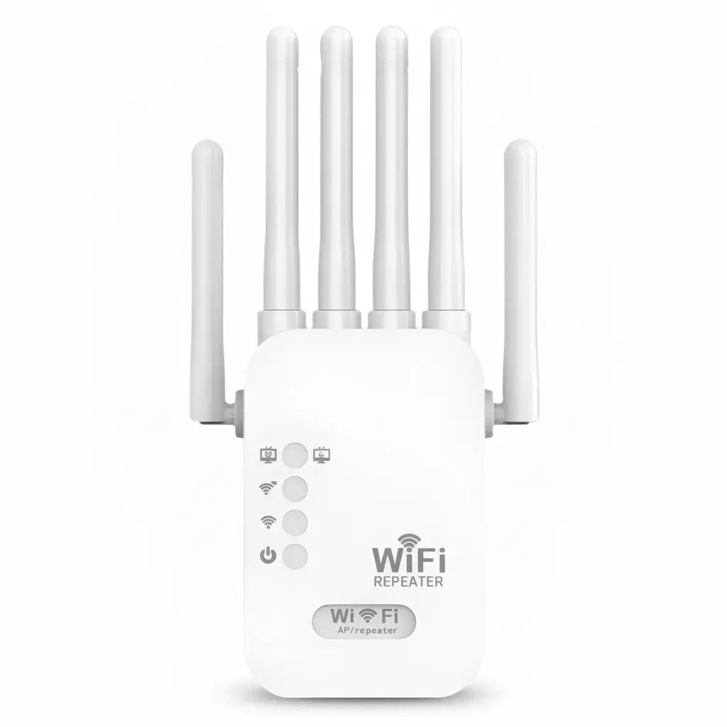 Repetidor WiFi Doble Banda 1200 Mbps de Largo Alcance - Amplificador de Señal 5G/2.4G para Casas Grandes Pro 2026 - Conecta Chava Shop