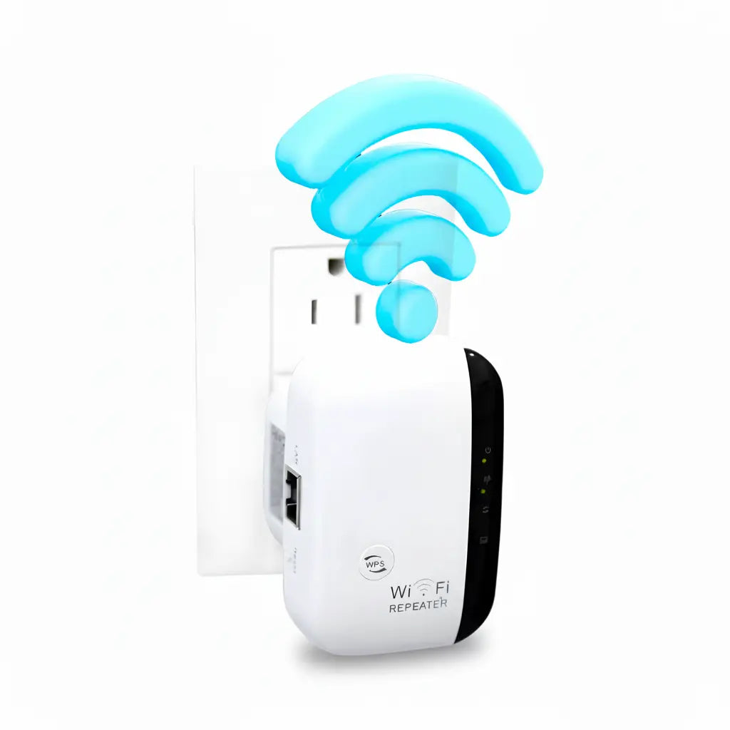 Repetidor WiFi de Largo Alcance 300Mbps - Amplificador de Señal con Puerto Ethernet y Extensor de Red Pro 2026 - Conecta Chava Shop