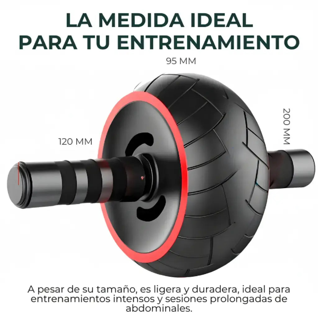 Rueda Abdominal Profesional de Alta Estabilidad - Rodillo para Core con Rodamientos Silenciosos Pro 2026 - Conecta Chava Shop
