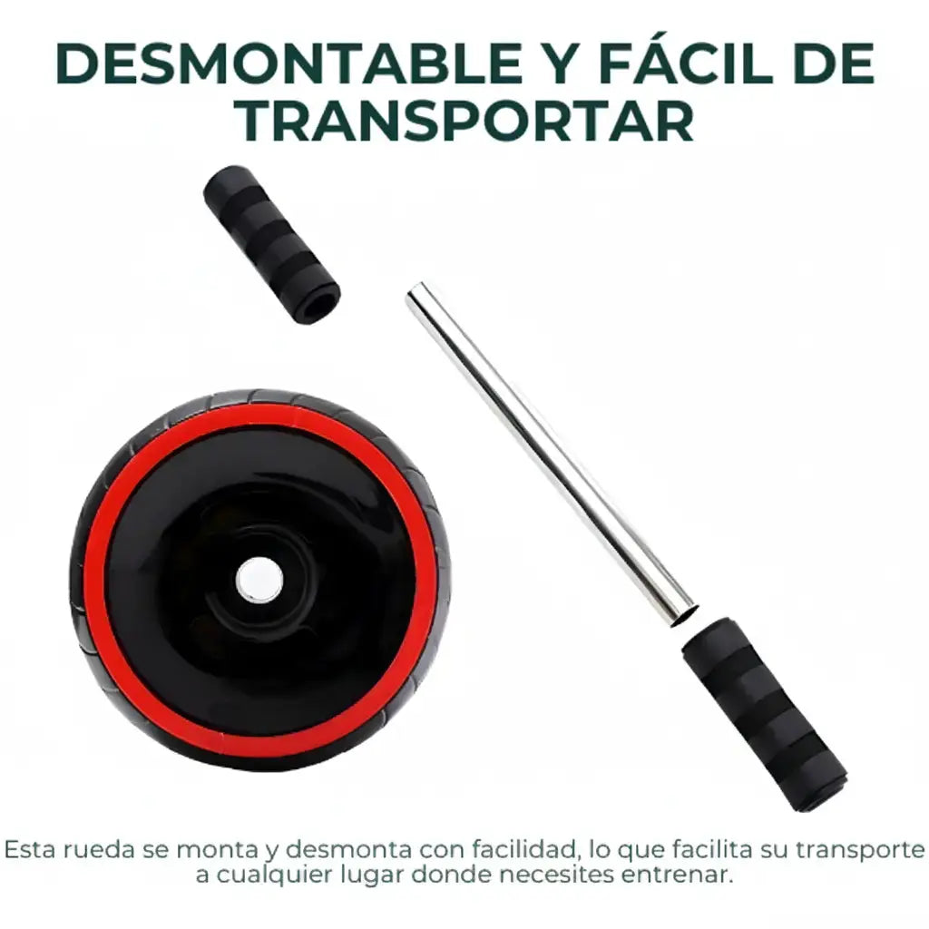 Rueda Abdominal Profesional de Alta Estabilidad - Rodillo para Core con Rodamientos Silenciosos Pro 2026 - Conecta Chava Shop